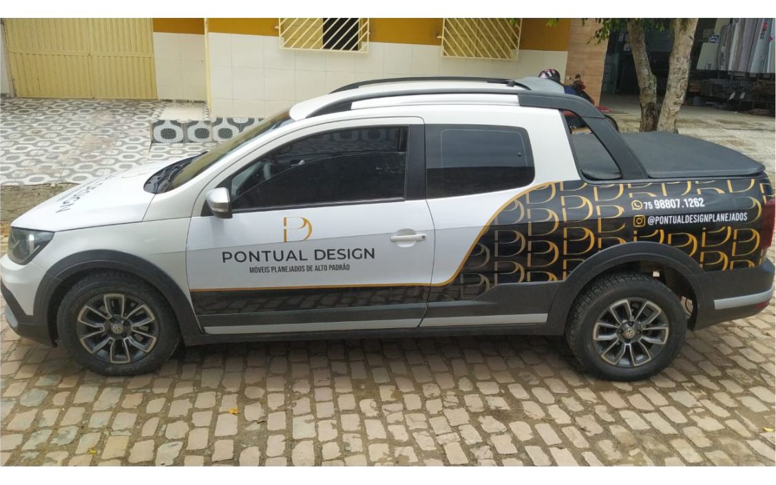 Envelopamento da Saveiro da Pontual Design